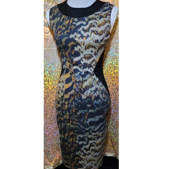 Lucian Matis 2013 runway body con animal print dress - Picture 2 of 9